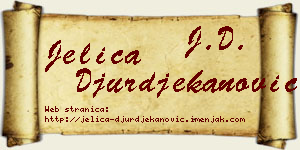 Jelica Đurđekanović vizit kartica